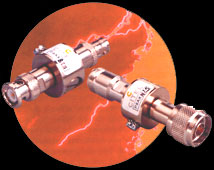 coaxial surge lightning protectors for RF Lines