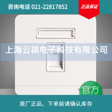 施耐德电气开关插座 电话插座墙壁电话面板 弱电插座 绎尚镜瓷白
